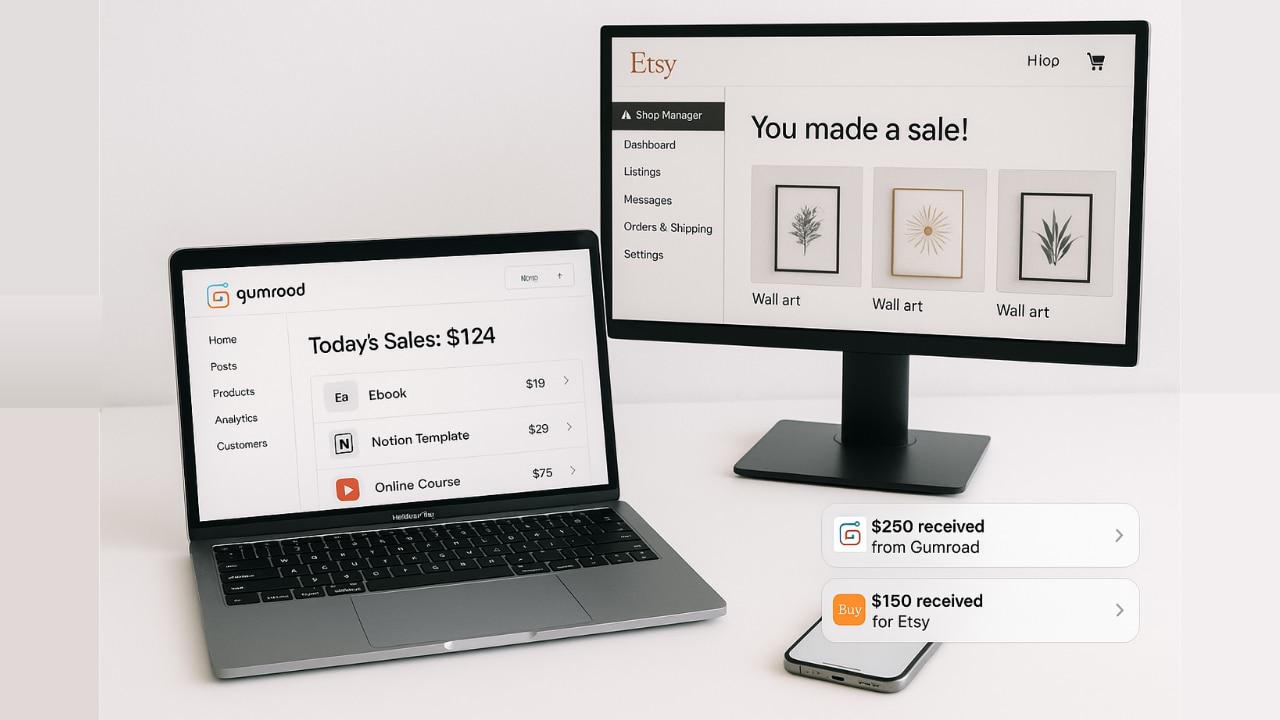 Gumroad & Etsy Selling